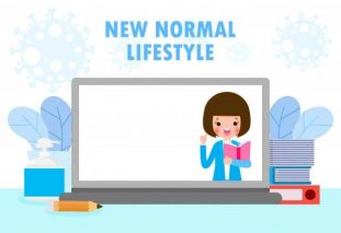 New normal lifestyle illustration
