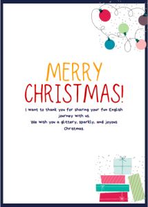 Christmas greetings