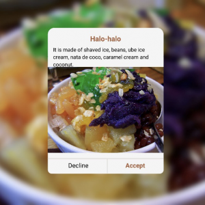 Image of Halo-Halo with caption of its ingredients